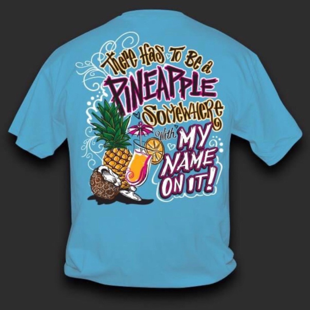 PINEAPPLE SOMEWHERE short sleeve graphic shirt